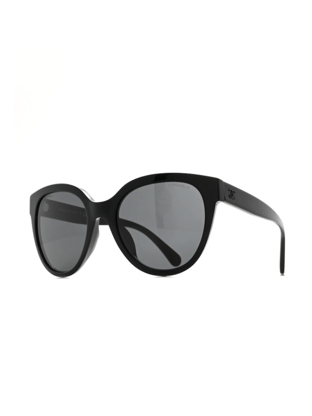 CHANEL Black Butterfly Cat Eye Sunglasses w/ Case